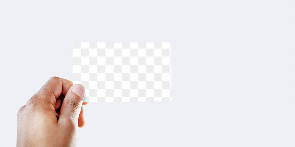 Blank business card template transparent png