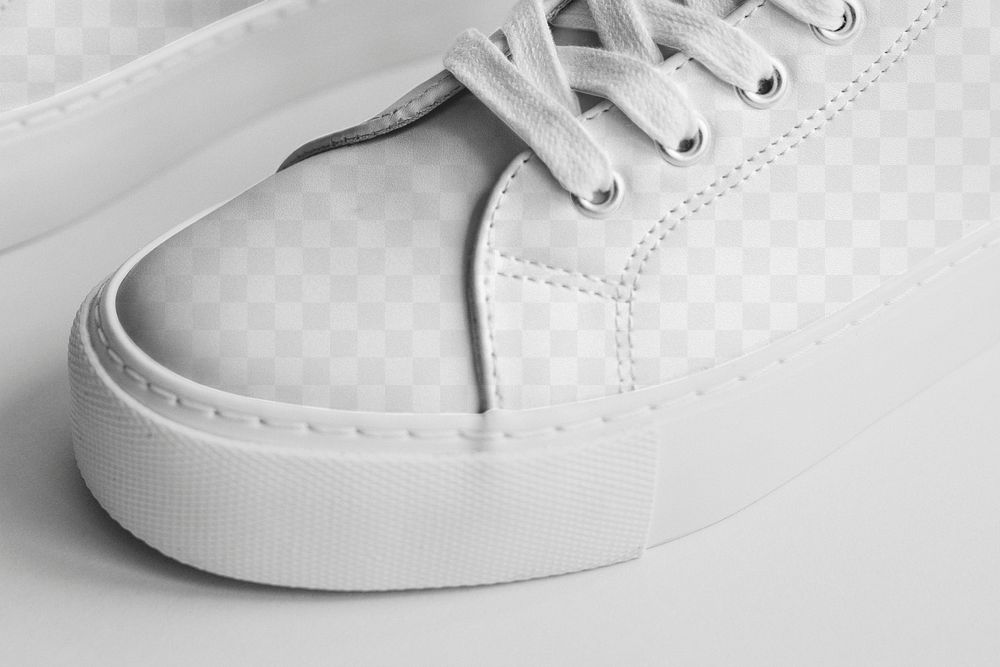 Unisex png canvas sneakers mockup minimal fashion