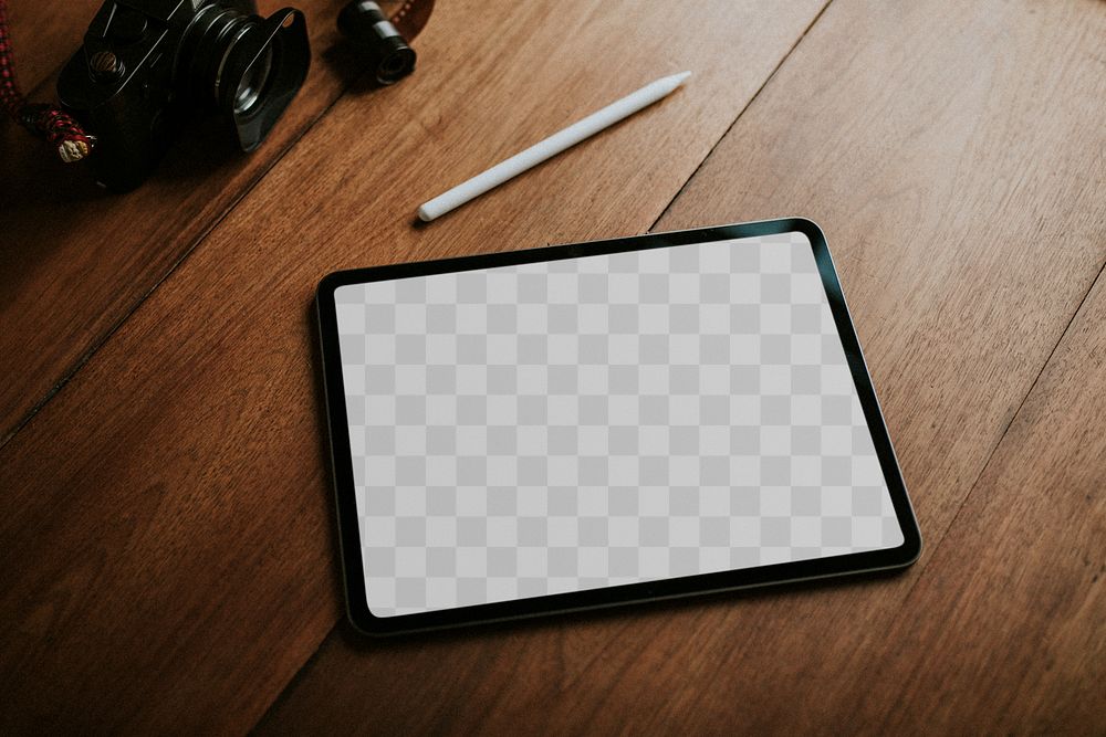 Digital tablet png screen mockup transparent