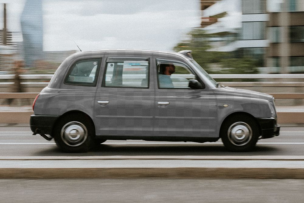 Vintage car png on the street