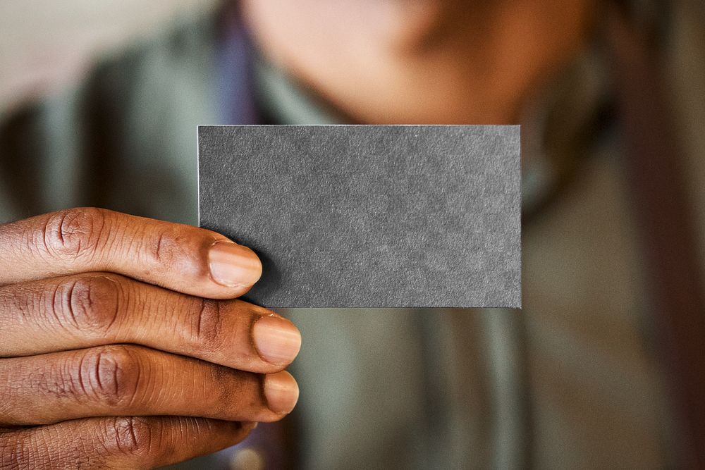 Business card png, transparent mockup, corporate identity design
