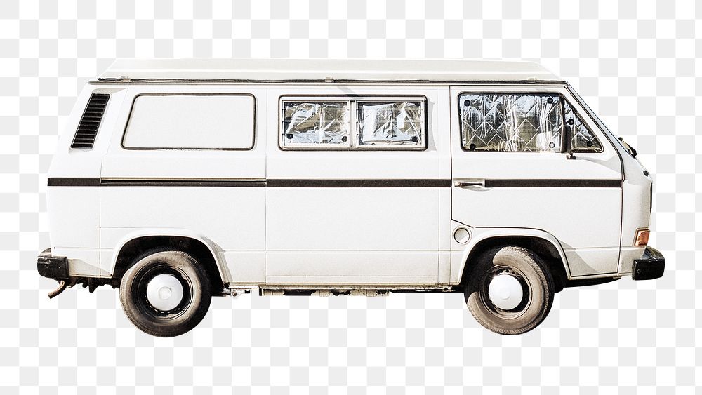 Old van png sticker, transparent background