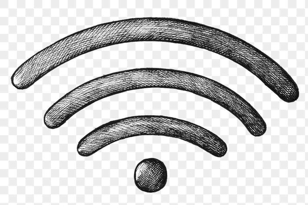 Png wifi symbol cartoon clipart black and white