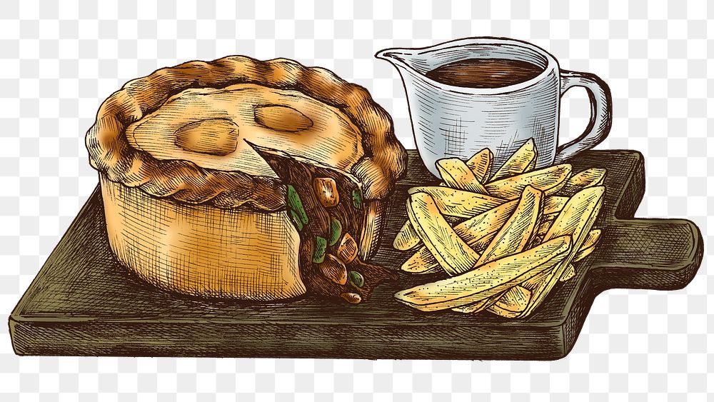 Colorful minced beef pie png