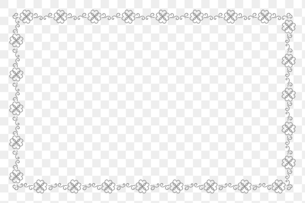 Vintage ornamental patterned decorative frame | Premium PNG - rawpixel