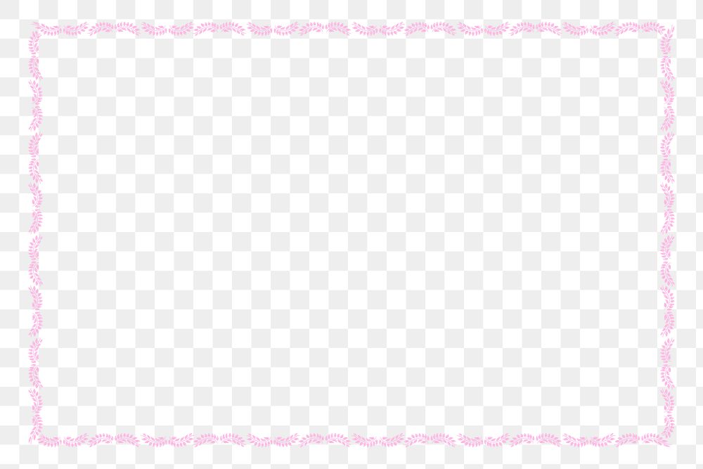 Pink ornamental frame design element