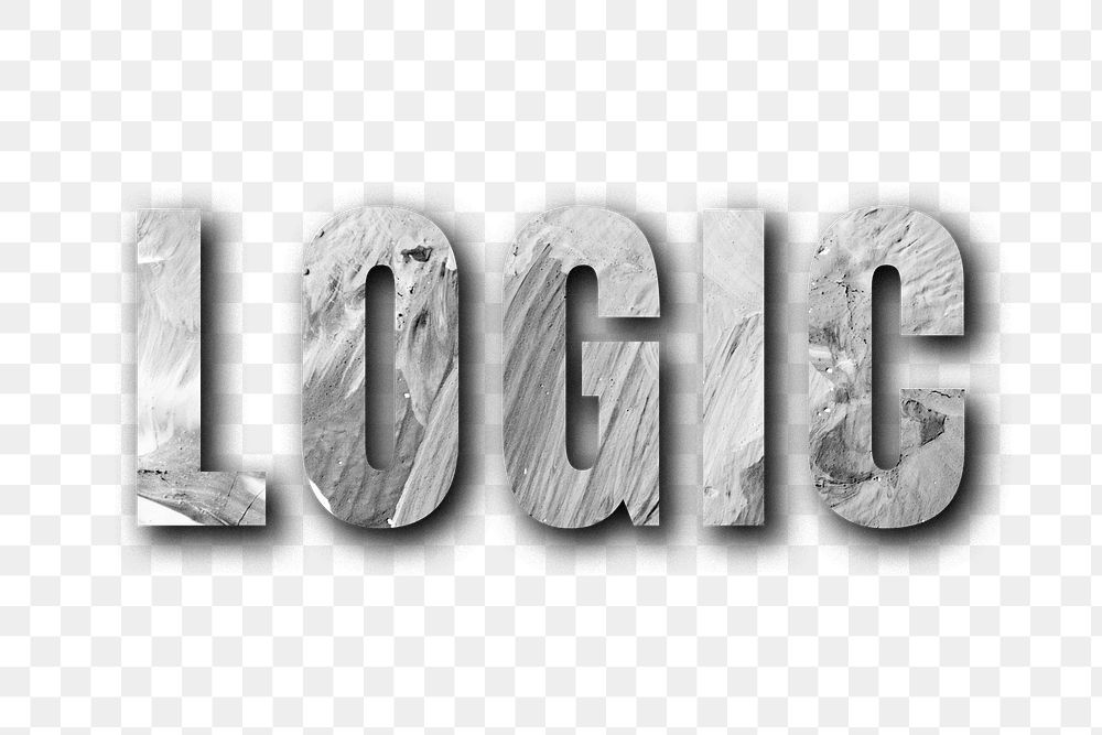 Logic uppercase letters typography design element