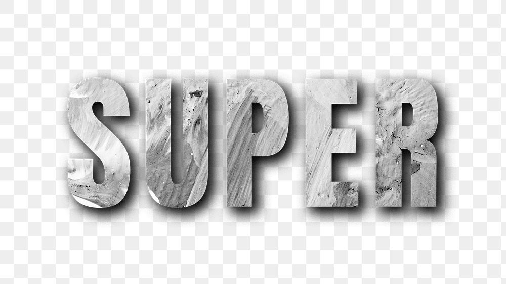 Super uppercase letters typography design element