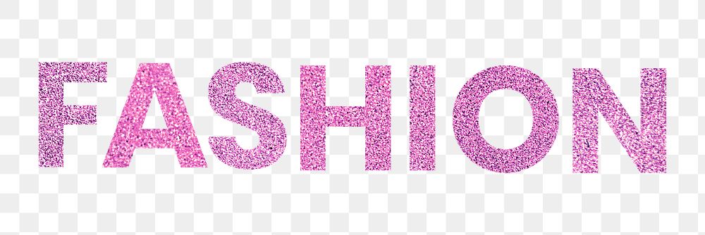 Fashion png pink trendy typography sticker