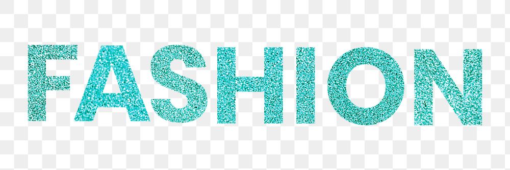 Fashion shimmery aqua blue png social media sticker