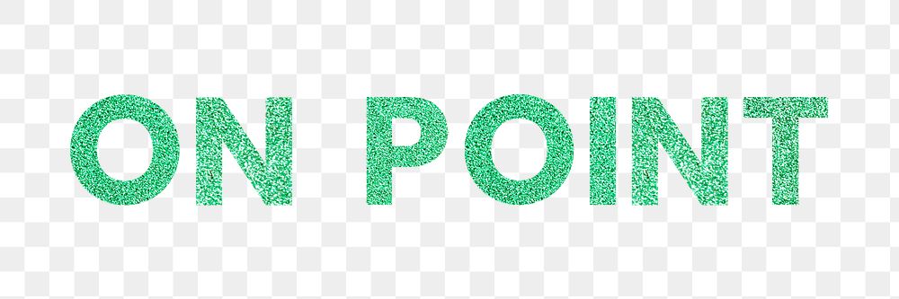On Point aqua green png trendy sticker