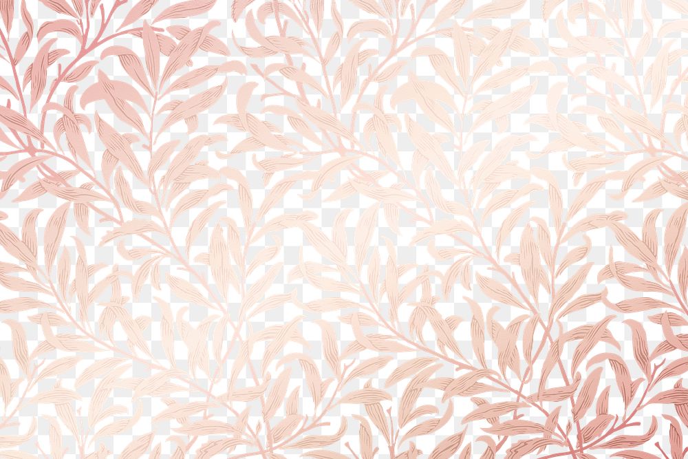 Vintage botanical png background, pink pattern in aesthetic design