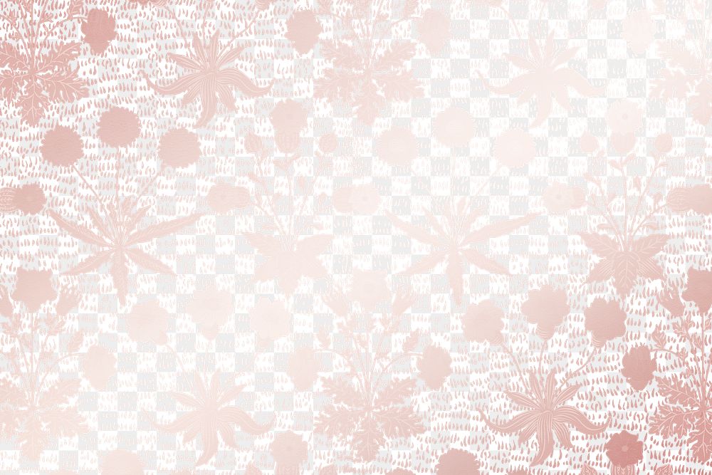 Aesthetic flower png background, pink vintage pattern transparent design
