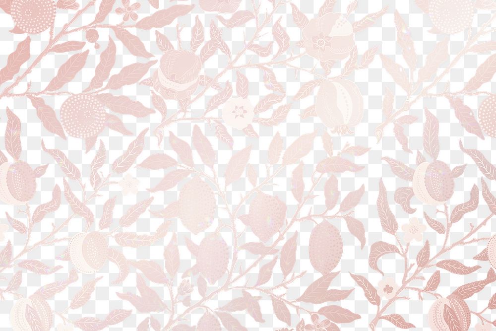 Vintage floral png background, pink pattern in aesthetic design