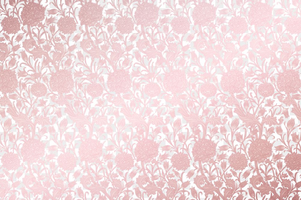 Vintage flower png background, pink pattern in aesthetic design