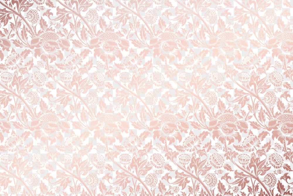 Aesthetic flower png transparent background, pink vintage pattern design