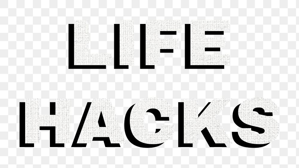 Life  png colorful bold font word sticker fabric texture