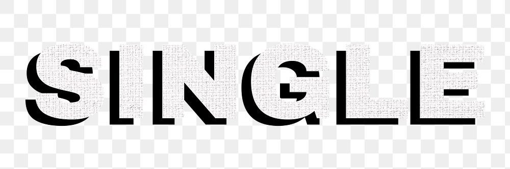 Single word art png typography
