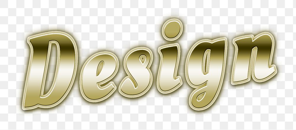 Futuristic gold design grid word typography