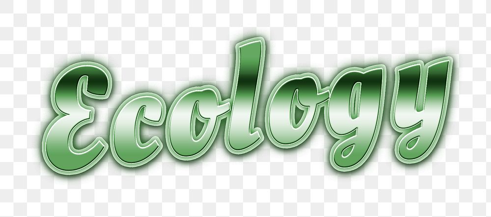 80s green cology png word neon typography