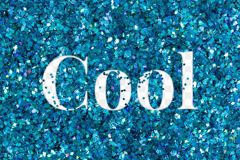 Png cool glittery message typography word