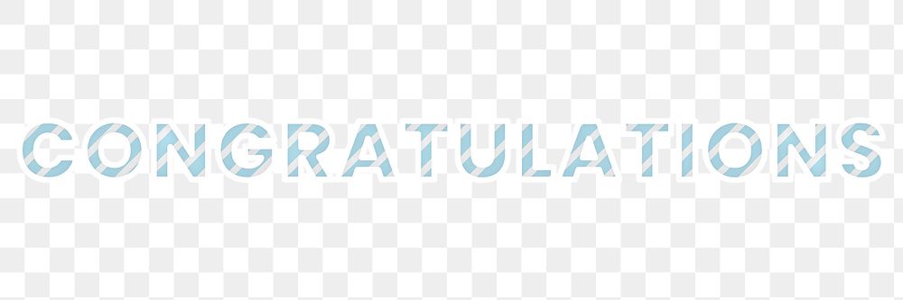 Congratulations png candy cane font typography
