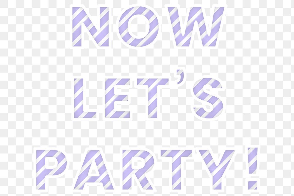 Now let's party png word candy cane font
