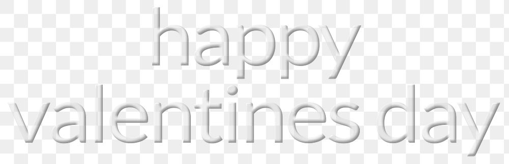 Happy valentine's day png font text typography