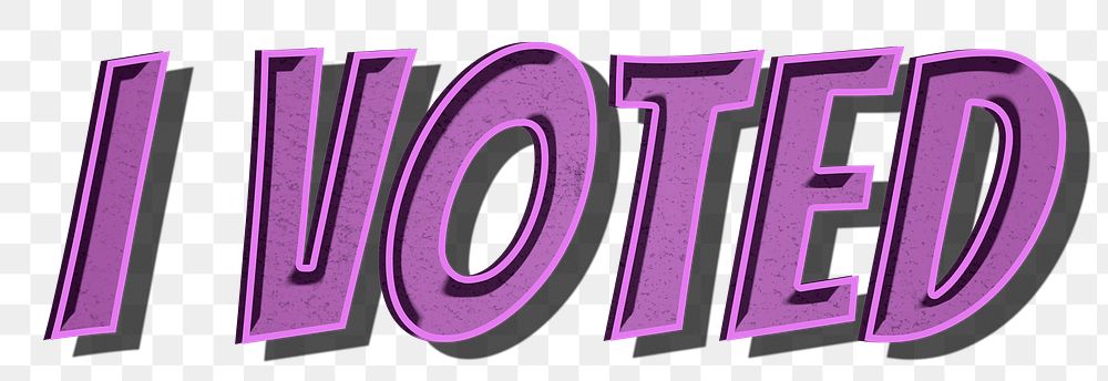 I voted png cartoon font typography