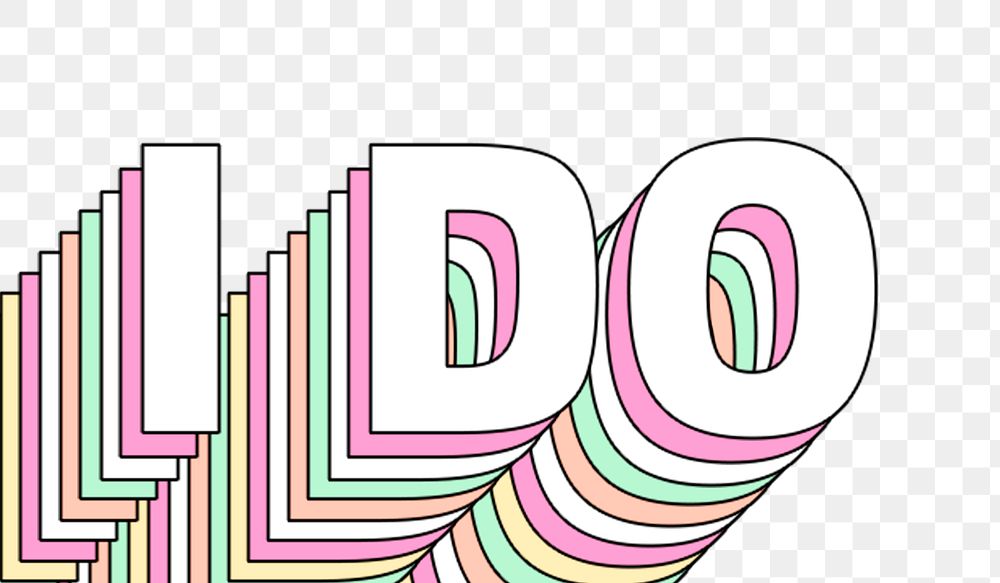 I do layered word png typography
