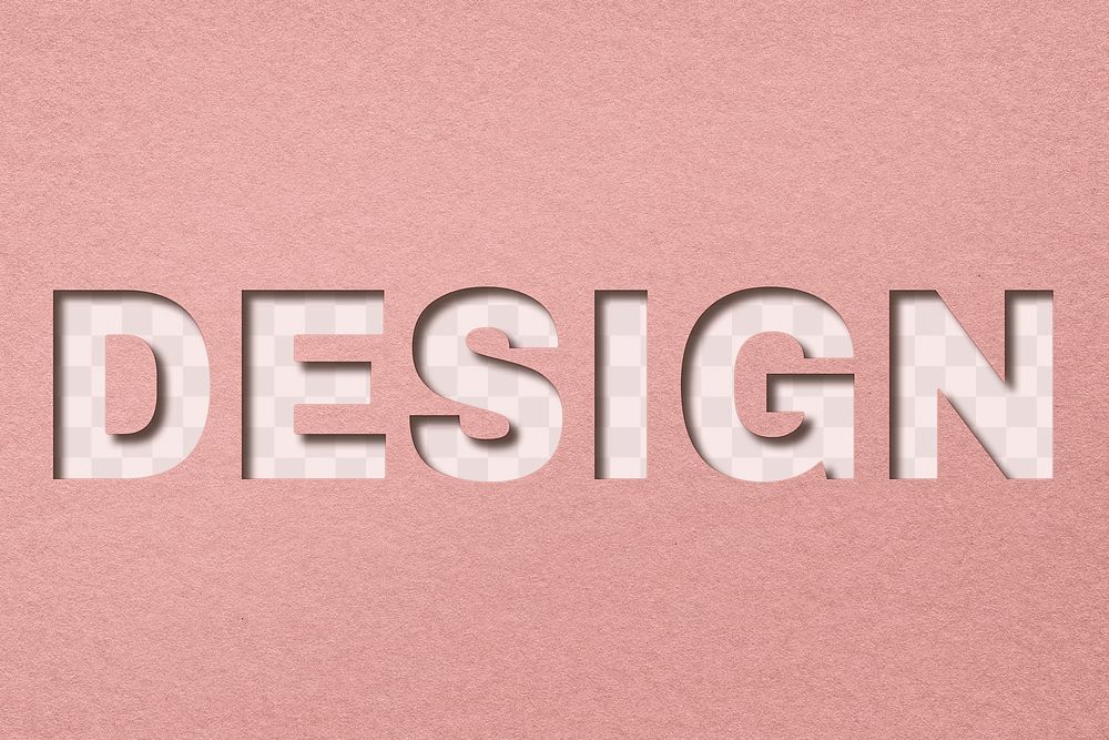 Design paper cut lettering png clipart
