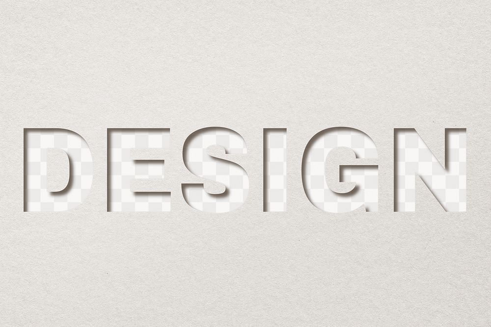 Design paper cut lettering png clipart