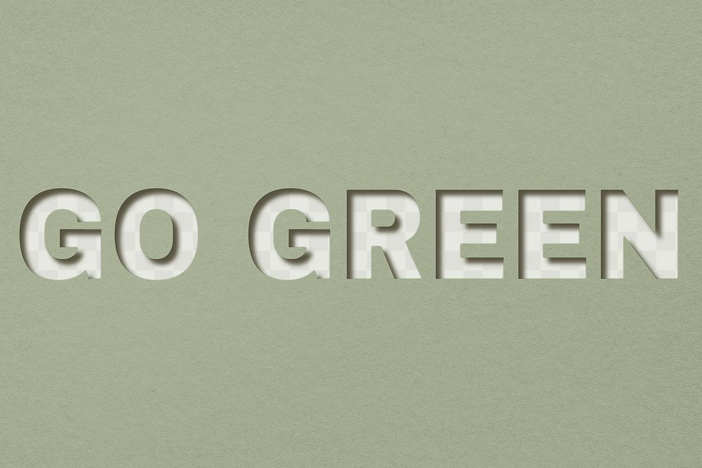 Png word go green bold font typography
