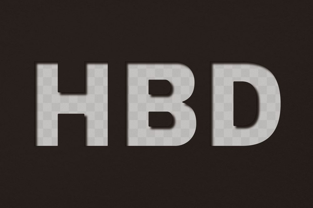 Png word HBD bold font | Free PNG - rawpixel