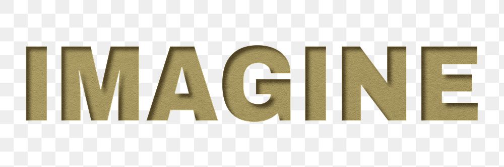 Png word imagine bold font typography