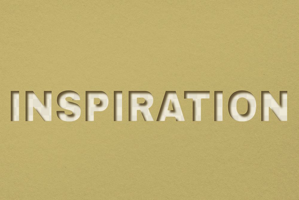 Png inspiration word bold font typography