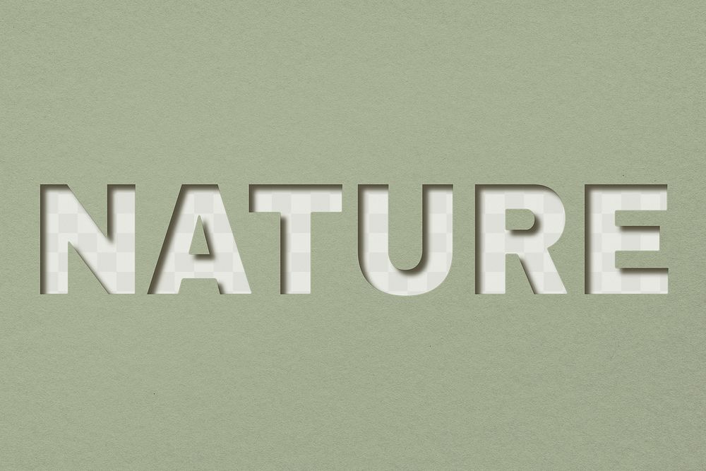 Png word nature bold font typography