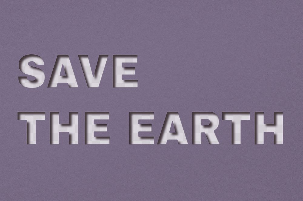 Png word save earth bold | Premium PNG - rawpixel