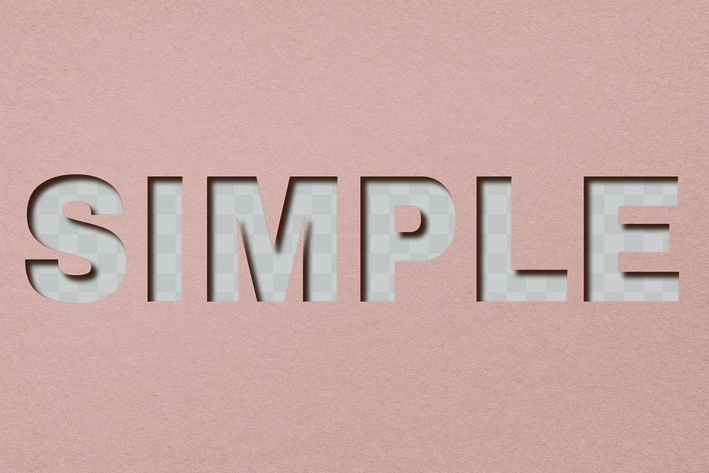 Png text simple typeface paper texture