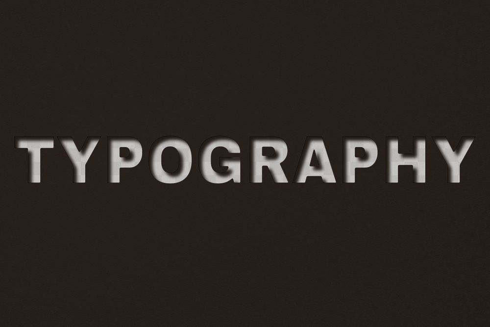 Png word typography bold font shadow typography