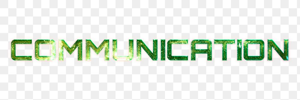 COMMUNICATION word png green typography text