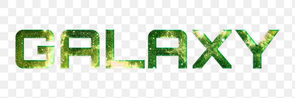 GALAXY text png typography galaxy effect word