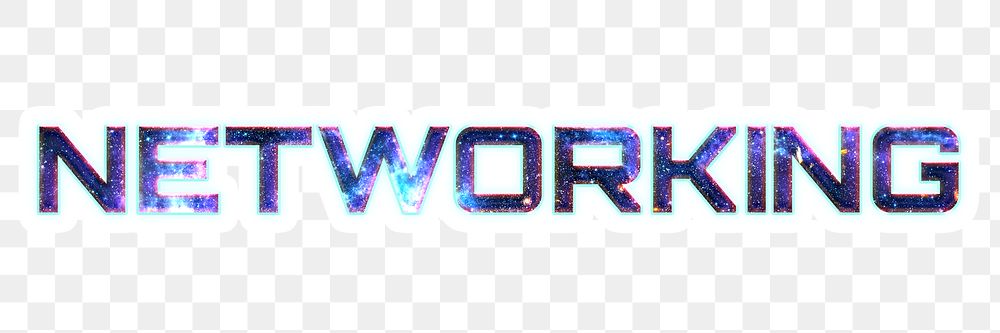 NETWORKING png sticker typography word
