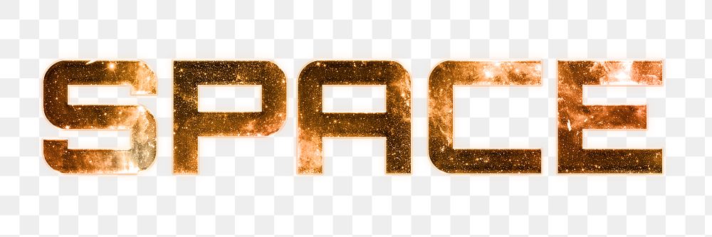 SPACE text png brown typography word