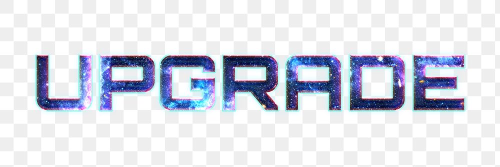 UPGRADE text png blue typography word