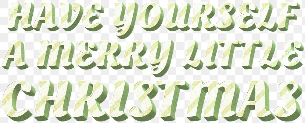 Greeting typography polka dot png have yourself a merry little Christmas