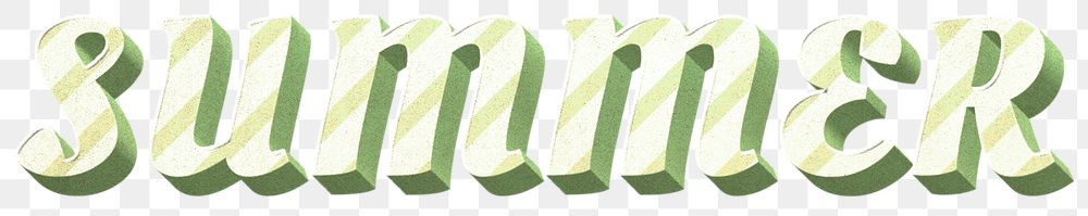 Striped typography polka dot png summer
