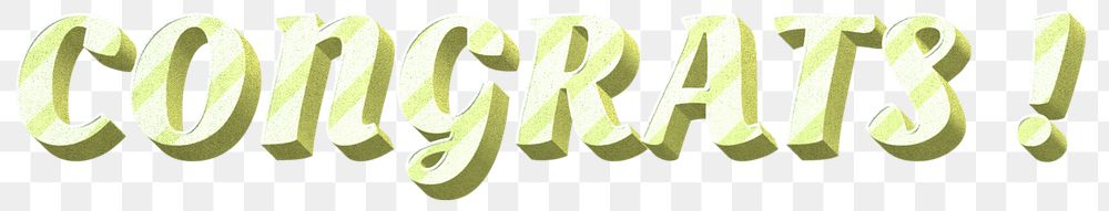 Png congrats! word striped font typography polka dot