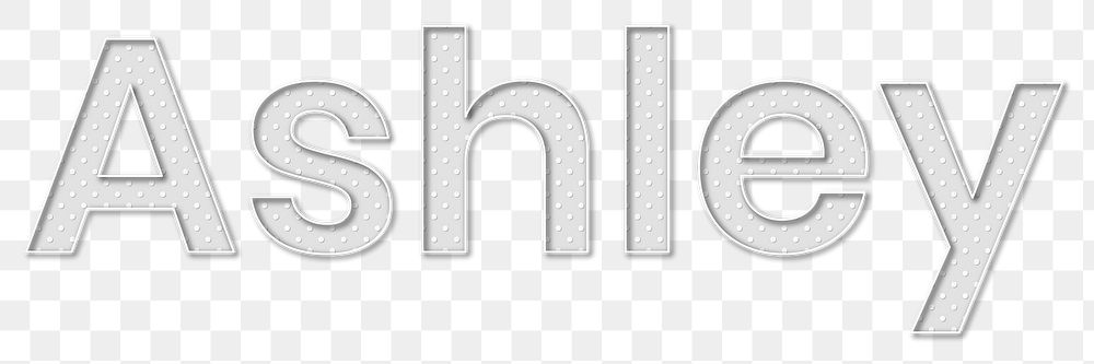 Ashley png female name typography