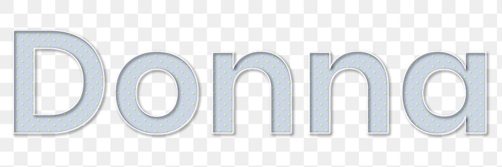 Donna png female name typography